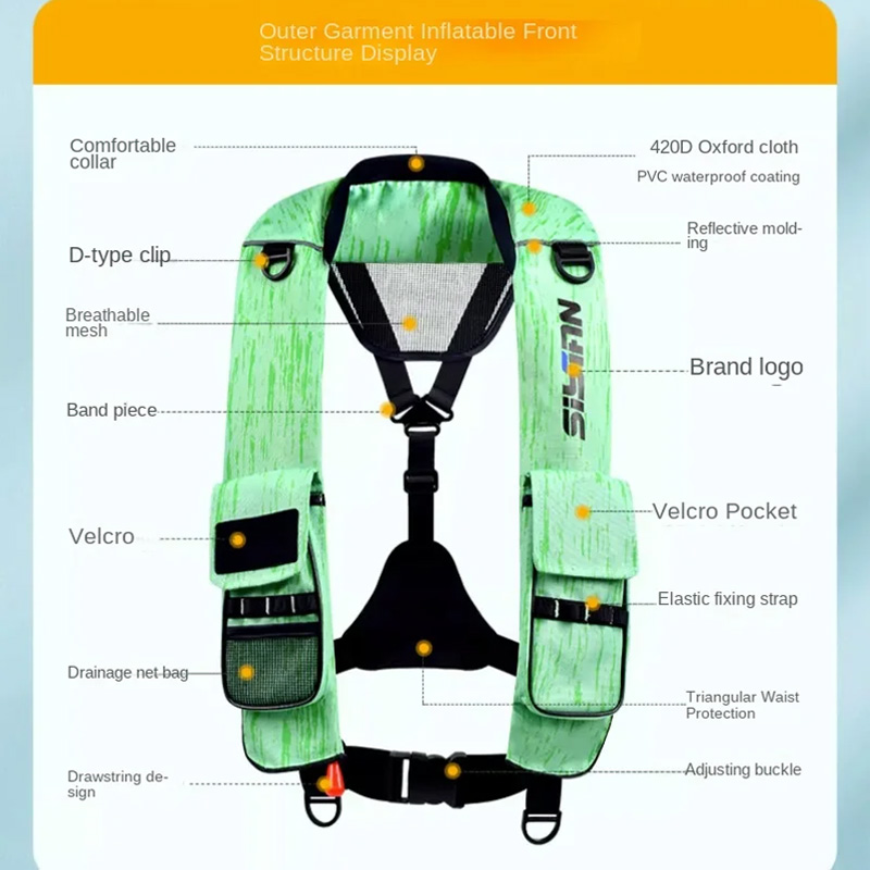 New Adult Inflatable Luya Fish - Life Jacket Buoyancy incelemesi ve fiyatı