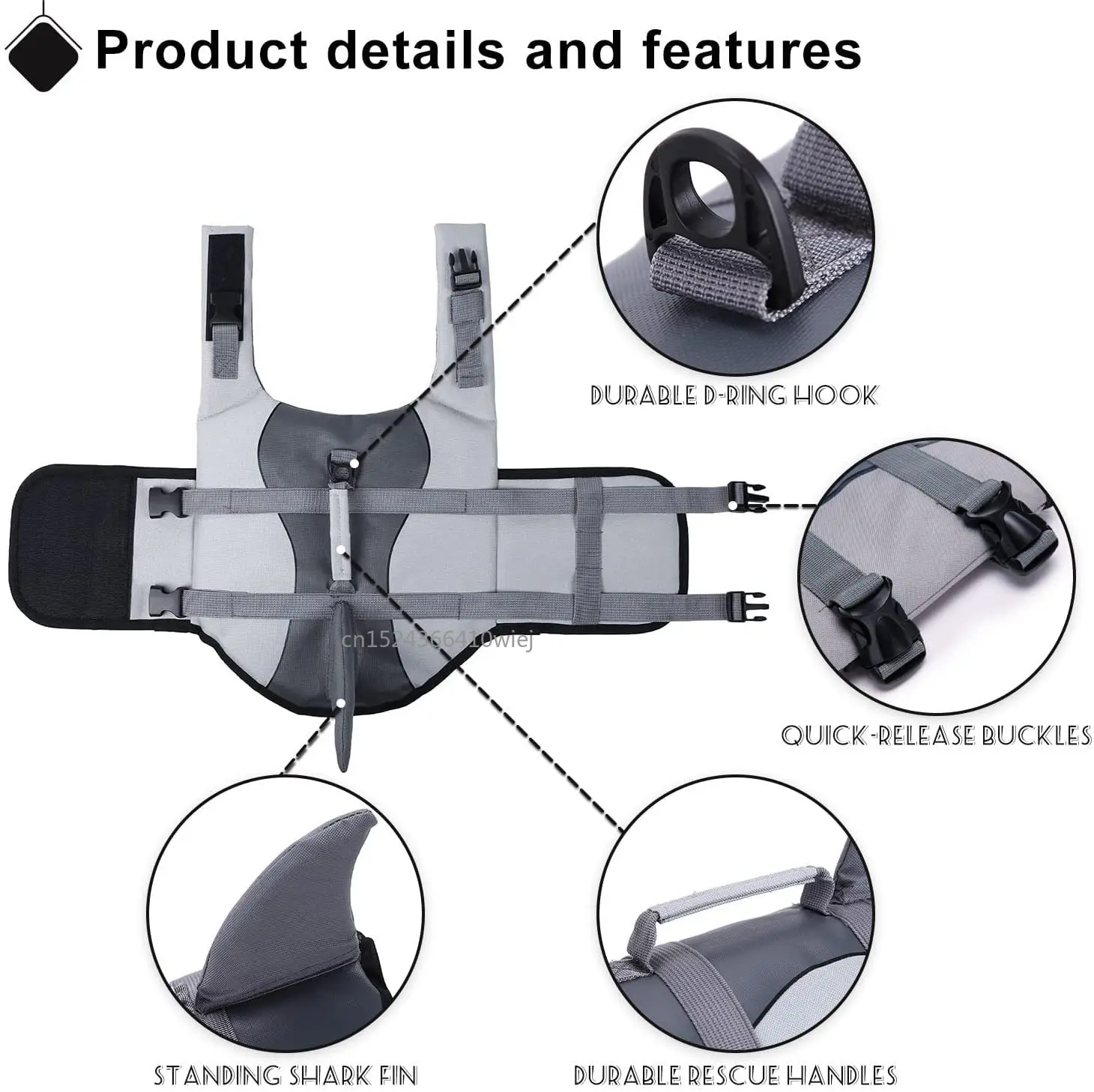 Shark Dog Life Jacket Enhanced - Life Jacket Buoyancy incelemesi ve fiyatı